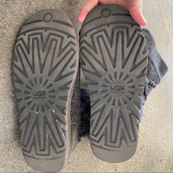 UGG classic argyle sweater knit boot gray 6 - Picture 4 of 6